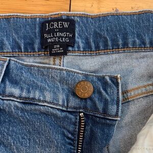 J.Crew Blue Denim Wide-Leg Jeans